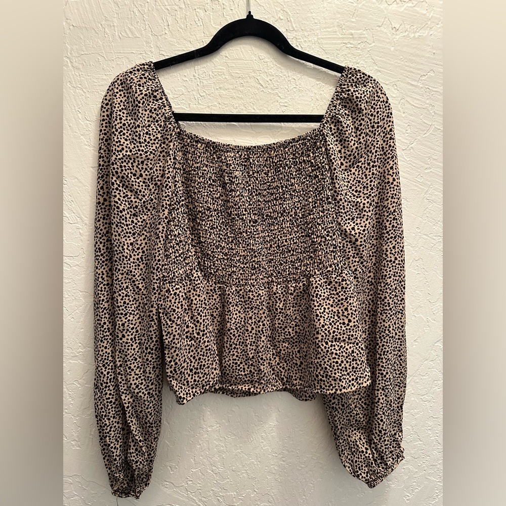 Leopard Print Women's Top